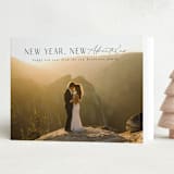 "Cliffside" - Holiday Cards in Coal by Ashlee Townsend - Folded Card