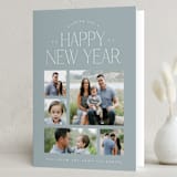 "Lisette" - Holiday Cards in Slate by Vivian Yiwing - Folded Card