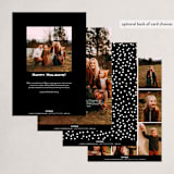 "Arched" - Holiday Cards in Coal by Annie Clark - Back of Card Options