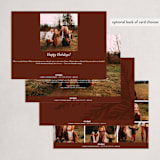 "Minimalist Peace" - Holiday Cards in Salt by Erin L. Wilson - Back of Card Options