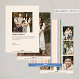 "This Will Be Our Year Arched Type" - Holiday Cards in Candy Jar by Ampersand Design Studio - Back of Card