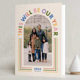 "This Will Be Our Year Arched Type" - Holiday Cards in Candy Jar by Ampersand Design Studio - Folded Card