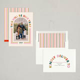 "This Will Be Our Year Arched Type" - Holiday Cards in Pomegranate by Ampersand Design Studio - Assembled