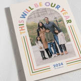 "This Will Be Our Year Arched Type" - Holiday Cards in Candy Jar by Ampersand Design Studio - Detail