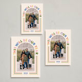 "This Will Be Our Year Arched Type" - Holiday Cards in Candy Jar by Ampersand Design Studio - Formats Available