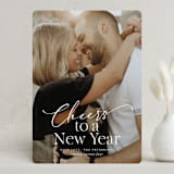 "scripted cheers" - Holiday Cards in Snow by Jackie Crawford - Front