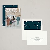"Topcoat" - Holiday Cards in Lagoon by Jennifer Postorino - Assembled