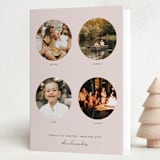 "Seasons in review" - Holiday Cards in Melon by Adelyn T. - Folded Card