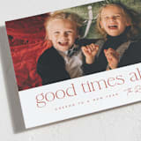 "good times ahead" - Holiday Cards in Peppermint by Nicole Barreto - Detail