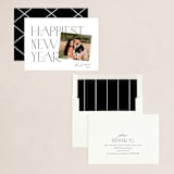 "Happiest Year" - Holiday Cards in Snow by Louise Kay - Assembled