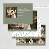 "New Outlook" - Holiday Cards in Moss by Cindy Reynolds - Back of Card Options