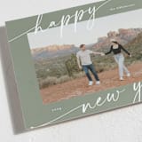 "New Outlook" - Holiday Cards in Moss by Cindy Reynolds - Detail