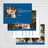 "Popp" - Holiday Cards in Midnight by AK Graphics - Back of Card Options