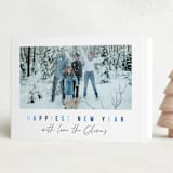 "Popp" - Holiday Cards in Midnight by AK Graphics - Folded Card