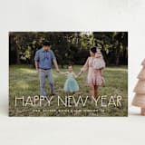 "monoline" - Holiday Cards in Snow by Amy Kross - Front