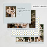 "monoline" - Holiday Cards in Snow by Amy Kross - Back of Card Options