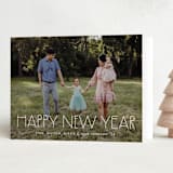 "monoline" - Holiday Cards in Snow by Amy Kross - Folded Card