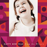 "Blockus" - Holiday Cards in Berry by AK Graphics - Detail