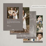 "header" - Holiday Cards in Marshmallow by Jennifer Lew - Back of Card Options