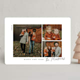 "Modern Three" - Holiday Cards in Onyx by Emily Betts - Front