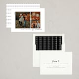 "Modern Three" - Holiday Cards in Onyx by Emily Betts - Assembled