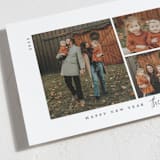 "Modern Three" - Holiday Cards in Onyx by Emily Betts - Detail