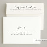 "Modern Three" - Holiday Cards in Onyx by Emily Betts - FREE Recipient Addressing