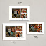 "Modern Three" - Holiday Cards in Onyx by Emily Betts - Formats Available