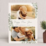 "fresh leaves" - Holiday Cards in Sand by Oma N. Ramkhelawan - Front