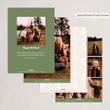 "fresh leaves" - Holiday Cards in Sand by Oma N. Ramkhelawan - Back of Card Options