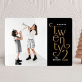 "Ornate Year" - Holiday Cards in Noir by Ana Sharpe - Front