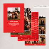 "Kinda Normal" - Holiday Cards in Ruby by Hudson meet Rose - Back of Card Options