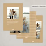"Across" - Holiday Cards in Golden by Amy Kross - Back of Card Options