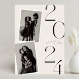 "Stacks" - Holiday Cards in Cream by Ellen Schlegelmilch - Front