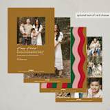 "sign" - Holiday Cards in Linen by Jennifer Lew - Back of Card Options