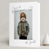 "sign" - Holiday Cards in Linen by Jennifer Lew - Folded Card
