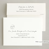 "sign" - Holiday Cards in Linen by Jennifer Lew - FREE Recipient Addressing