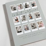 "What A Year!" - Holiday Cards in Wintermint by Meggy Masters - Detail