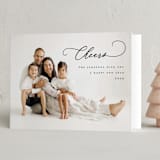 "Eloquent" - Holiday Cards in Coal by Kasia Labocki - Folded Card