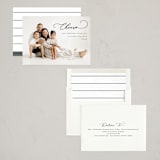 "Eloquent" - Holiday Cards in Coal by Kasia Labocki - Assembled