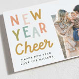 "Cheeky Cheer" - Holiday Cards in Candy Stripe by Darby McGuire - Detail