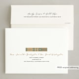 "Understated" - Holiday Cards in Buttercream by Eric Clegg - FREE Recipient Addressing