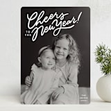 "New Years Cheers" - Holiday Cards in Frost by Darby McGuire - Front