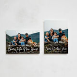 "Our Year!" - Holiday Cards in Snow by Oma N. Ramkhelawan - Photo Orientation Options