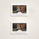"New Home" - Holiday Cards in Scarlet by Iveta Angelova - Photo Orientation Options
