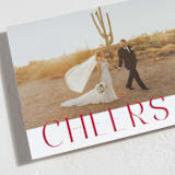 "Modern Cheer" - Holiday Cards in Poinsettia by Ana Sharpe - Detail