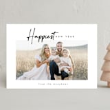 "happiest times" - Holiday Cards in Snow by Carolyn Nicks - Front