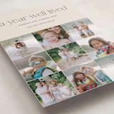"Annual Review" - Holiday Cards in Eggnog by Shari Margolin - Detail