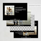 "Serenity" - Holiday Cards in Ebony by Charter Oaks Creative - Back of Card Options