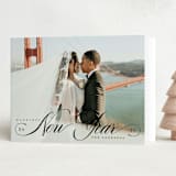 "Serenity" - Holiday Cards in Ebony by Charter Oaks Creative - Folded Card